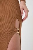 Спідниця Pinko колір коричневий midi олівець