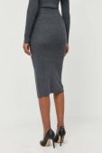 Спідниця Pinko колір сірий midi олівець