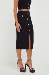 Спідниця Pinko колір чорний midi пряма (3588658) Спідниця Pinko колір чорний midi пряма (3588658)