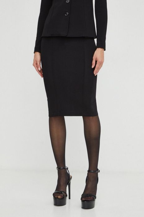 Спідниця Pinko колір чорний midi олівець (3547133)