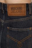 Джинсова спідниця Moschino Jeans колір чорний mini пряма