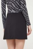 Спідниця HUGO колір чорний mini олівець (3507731)