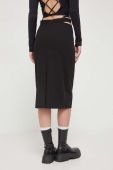 Спідниця HUGO колір чорний midi пряма (3507735)