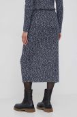 Спідниця з домішкою вовни Tommy Hilfiger колір синій midi олівець