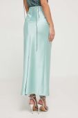 Спідниця Blugirl Blumarine колір зелений midi пряма