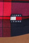 Спідниця Tommy Jeans колір червоний mini пряма