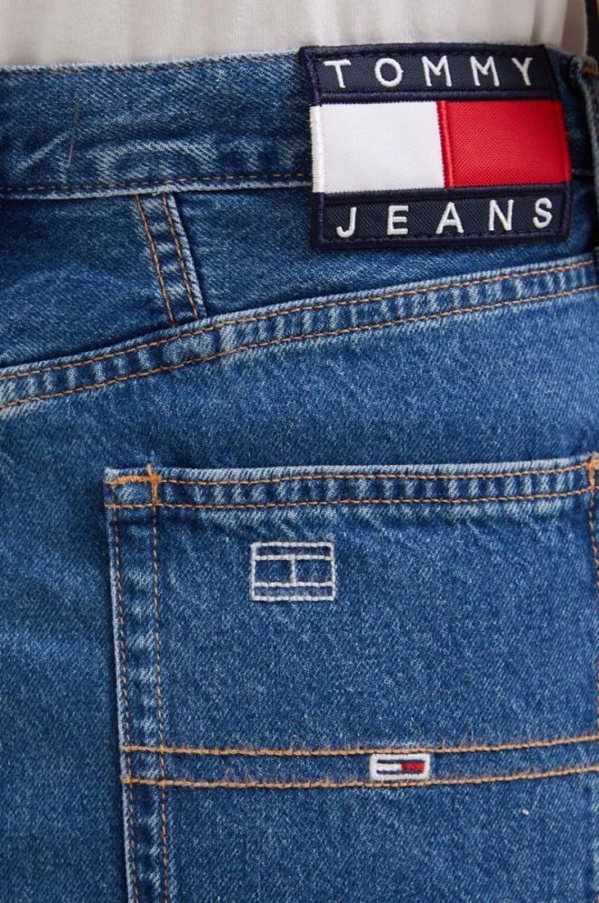 Джинсова спідниця Tommy Jeans mini олівець колір блакитний (3538376) фото 4