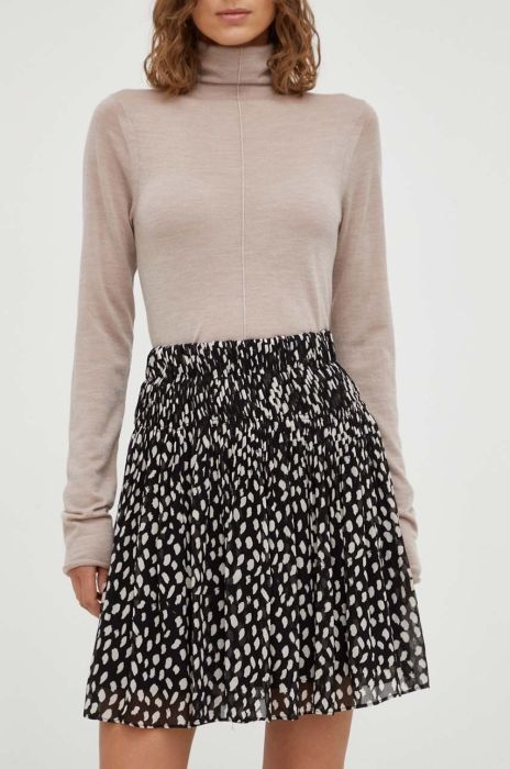 Спідниця Lovechild колір чорний mini розкльошена Спідниця Lovechild колір чорний mini розкльошена