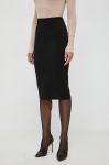 Спідниця Patrizia Pepe колір чорний midi олівець (3591638) Спідниця Patrizia Pepe колір чорний midi олівець (3591638)