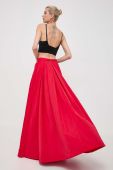 Спідниця Twinset колір червоний maxi розкльошена