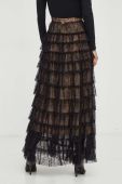 Спідниця Twinset колір чорний maxi розкльошена (3633273)