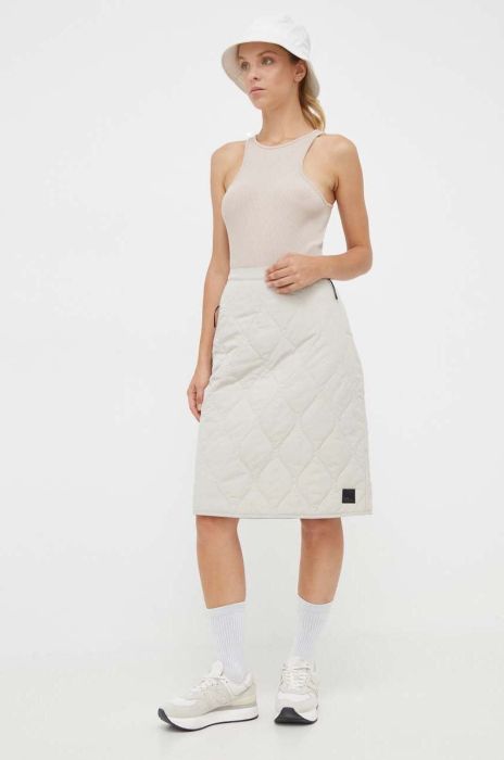 Спортивна спідниця Jack Wolfskin Wandermood колір бежевий mini пряма Спортивна спідниця Jack Wolfskin Wandermood колір бежевий mini пряма