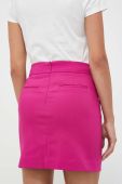 Спідниця Morgan колір рожевий mini пряма
