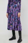 Спідниця MAX&Co. колір фіолетовий midi розкльошена Спідниця MAX&Co. колір фіолетовий midi розкльошена