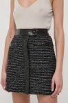 Спідниця Morgan колір чорний mini пряма (3683847) Спідниця Morgan колір чорний mini пряма (3683847)