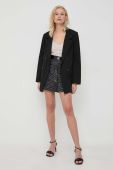 Спідниця Morgan колір чорний mini пряма (3683847)