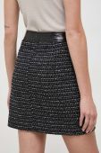 Спідниця Morgan колір чорний mini пряма (3683847)
