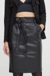 Спідниця Morgan колір чорний mini пряма (3547152) Спідниця Morgan колір чорний mini пряма (3547152)