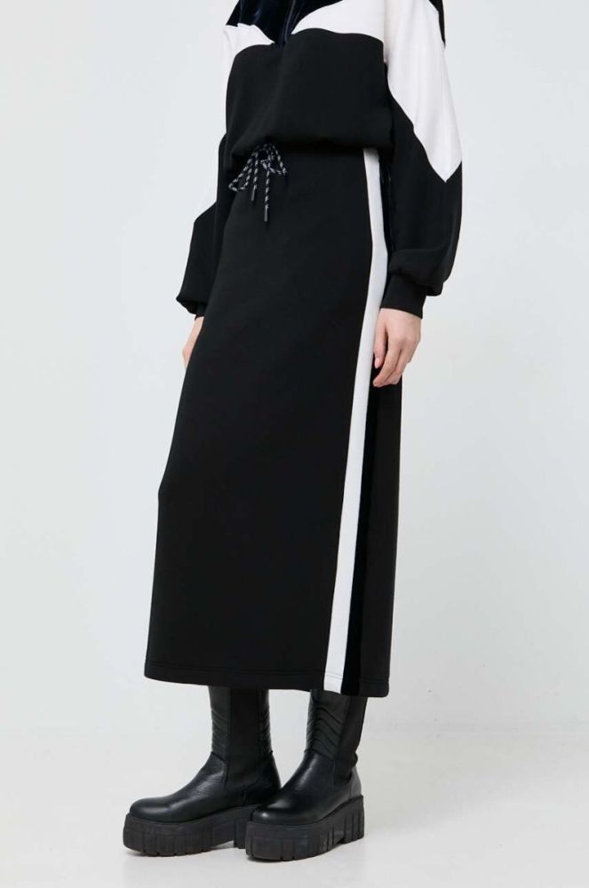 Спідниця Miss Sixty колір чорний maxi пряма фото 3