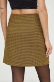 Спідниця Gestuz колір зелений mini пряма (3586046)