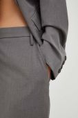 Спідниця Remain колір сірий midi пряма