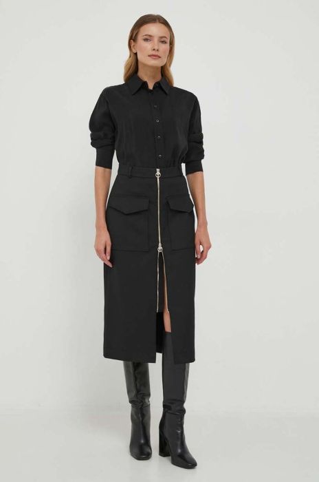 Спідниця Joop! колір чорний midi олівець