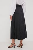 Спідниця Artigli колір чорний midi розкльошена (3575626)