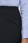 Вовняна спідниця BOSS колір чорний mini олівець Вовняна спідниця BOSS колір чорний mini олівець