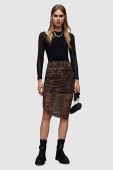 Спідниця AllSaints WS019Z NORA ANITA SKIRT колір коричневий midi олівець
