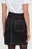 Джинсова спідниця United Colors of Benetton колір чорний mini олівець