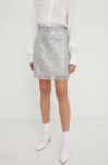 Спідниця Bruuns Bazaar колір срібний mini олівець Спідниця Bruuns Bazaar колір срібний mini олівець