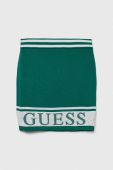 Дитяча спідниця Guess колір зелений mini пряма