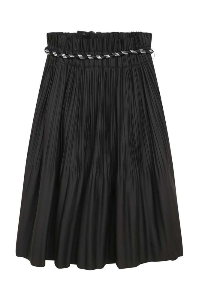 Дитяча спідниця Dkny колір чорний midi розкльошена (3512436) фото 3