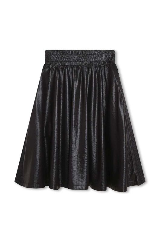 Дитяча спідниця Dkny колір чорний midi розкльошена (3564493) фото 2
