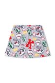 Дитяча бавовняна спідниця Kenzo Kids колір сірий mini пряма (3454676)