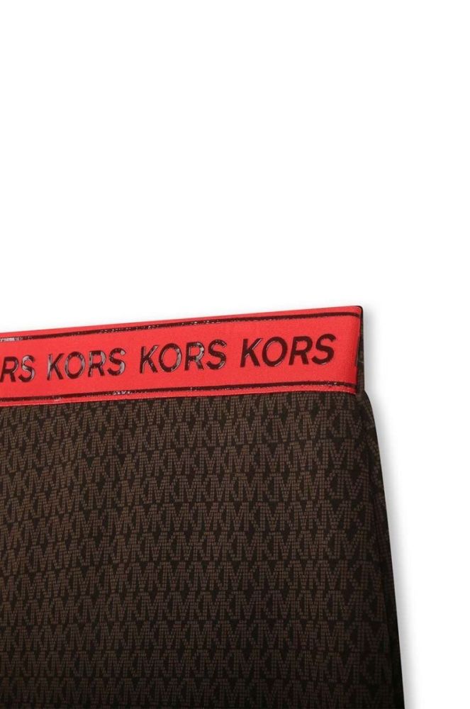 Дитяча спідниця Michael Kors колір коричневий mini пряма (3454686) фото 4