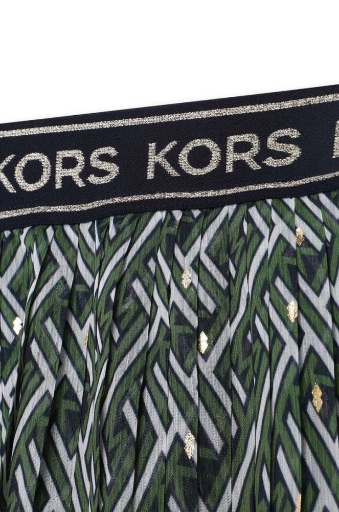 Дитяча спідниця Michael Kors колір зелений midi розкльошена (3425488) фото 3