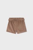 Дитячі бавовняні шорти Mayoral колір бежевий однотонні