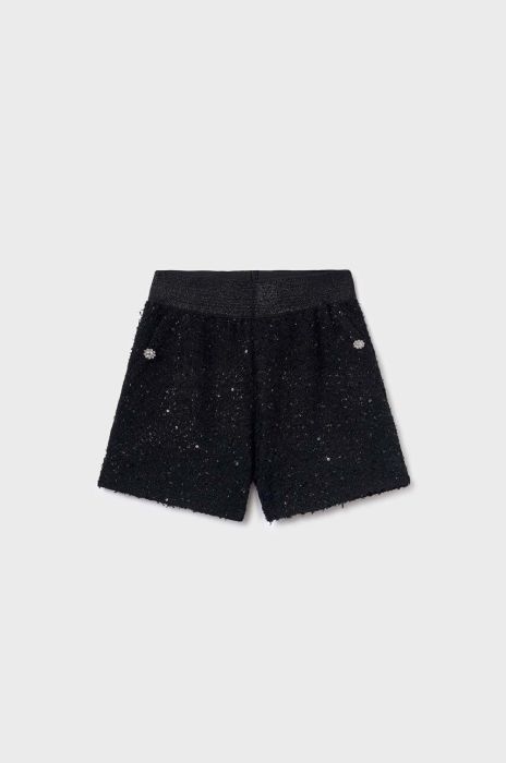 Дитячі шорти Mayoral колір чорний однотонні (3430630)