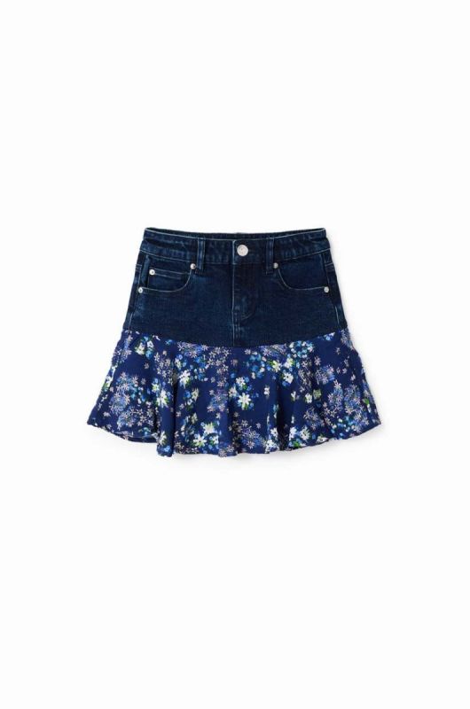 Дитяча спідниця Desigual mini розкльошена колір блакитний (3551109) фото 2