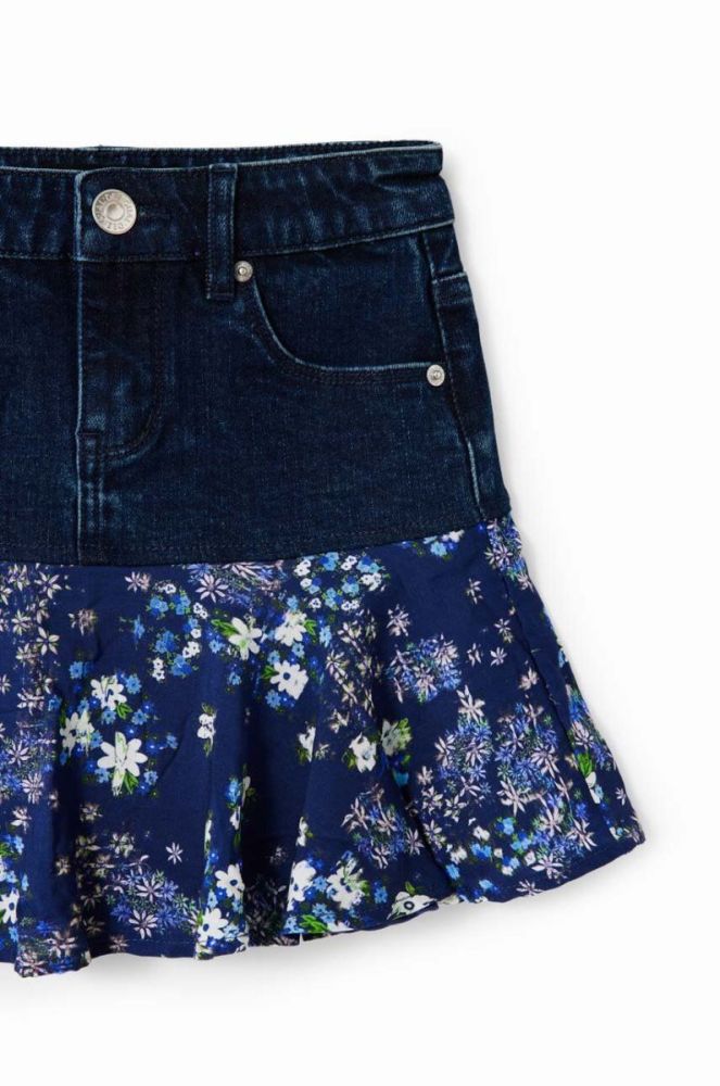 Дитяча спідниця Desigual mini розкльошена колір блакитний (3551109) фото 4