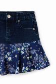 Дитяча спідниця Desigual mini розкльошена колір блакитний (3551109)