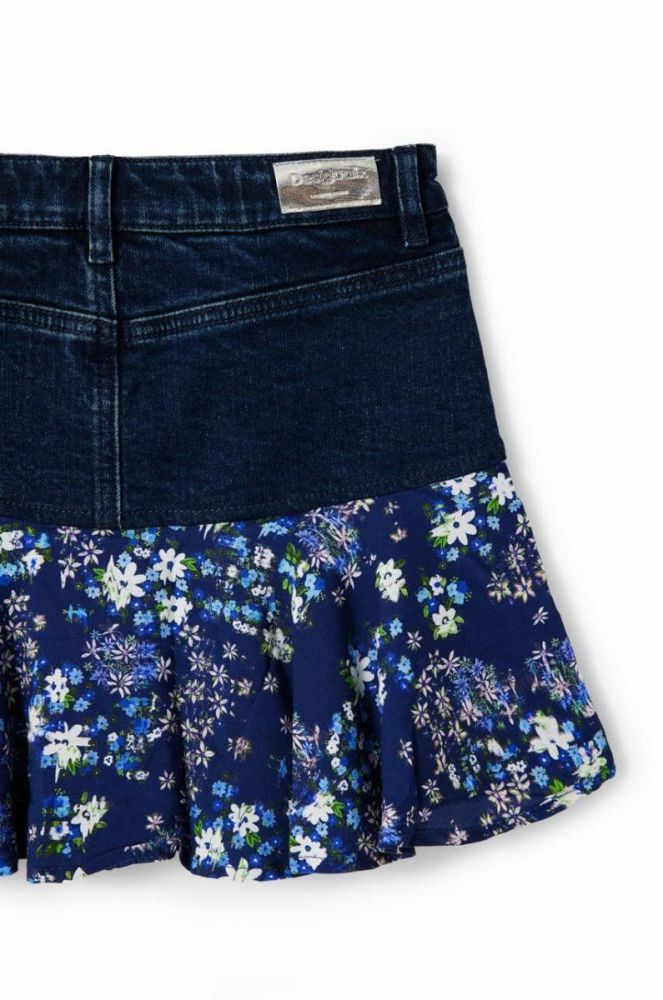 Дитяча спідниця Desigual mini розкльошена колір блакитний (3551109) фото 5