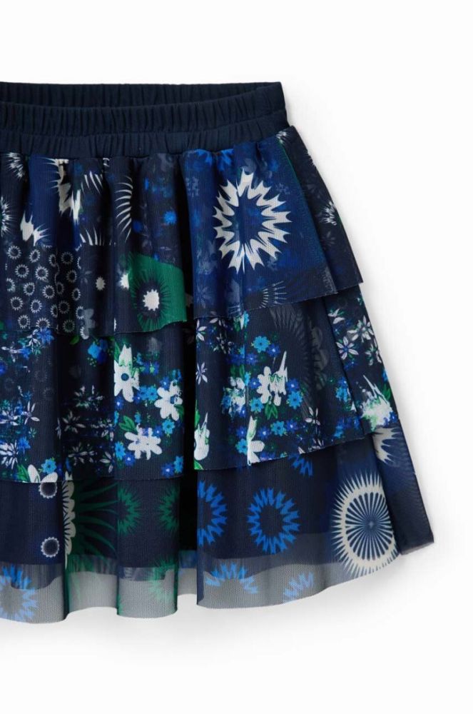 Дитяча спідниця Desigual mini розкльошена колір барвистий (3551115) фото 4