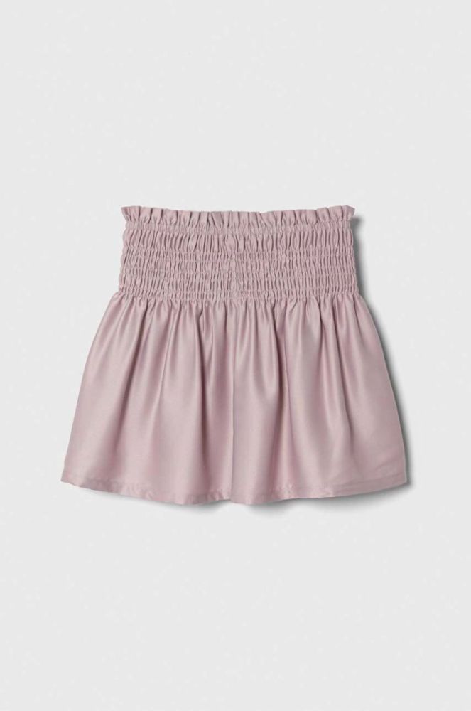 Дитяча спідниця United Colors of Benetton колір фіолетовий mini розкльошена (3474421) фото 2