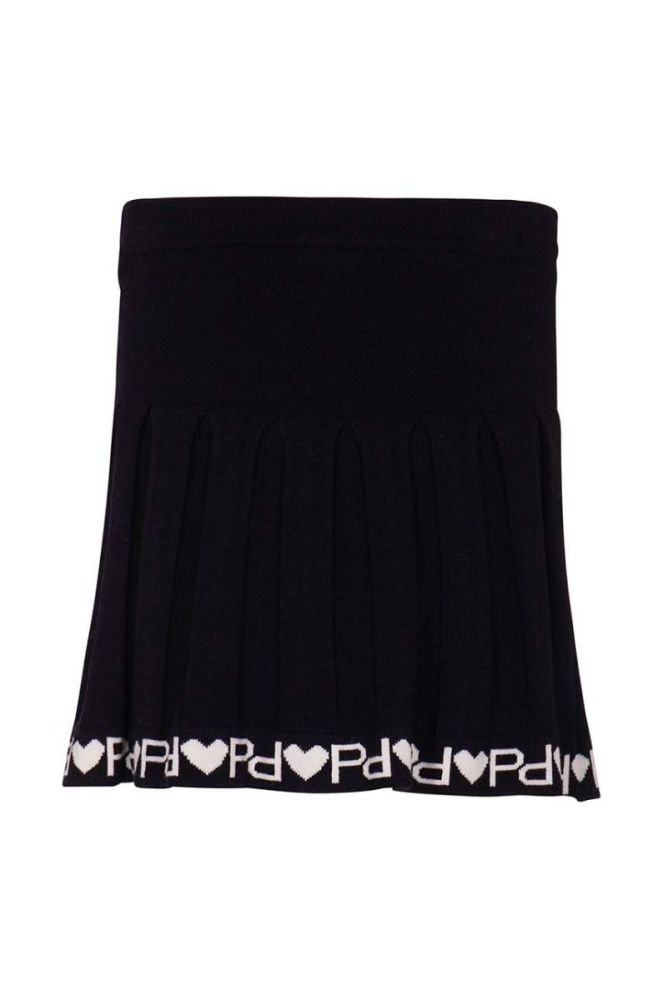 Дитяча спідниця Pinko Up колір чорний mini олівець (3551121) фото 2