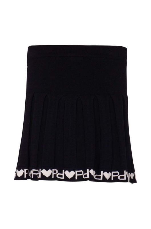 Дитяча спідниця Pinko Up колір чорний mini олівець (3551121) фото 2