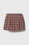 Дитяча бавовняна спідниця United Colors of Benetton колір червоний mini розкльошена (3588687)