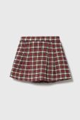 Дитяча бавовняна спідниця United Colors of Benetton колір червоний mini розкльошена (3588687)