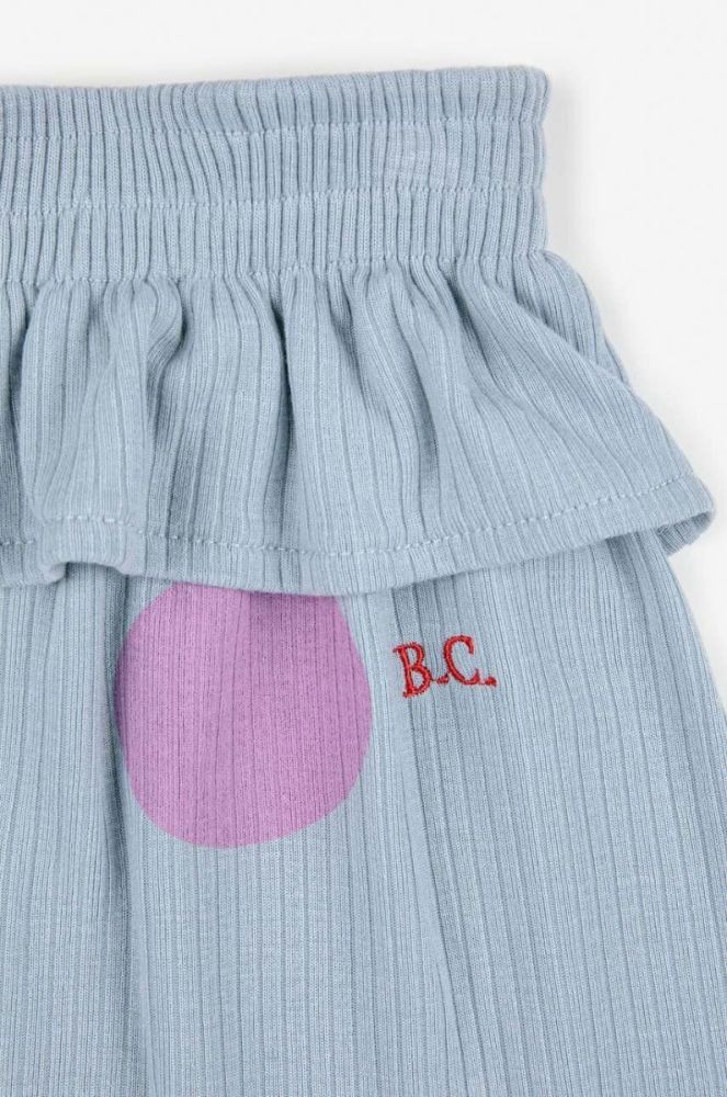 Дитяча спідниця Bobo Choses mini розкльошена колір блакитний фото 3